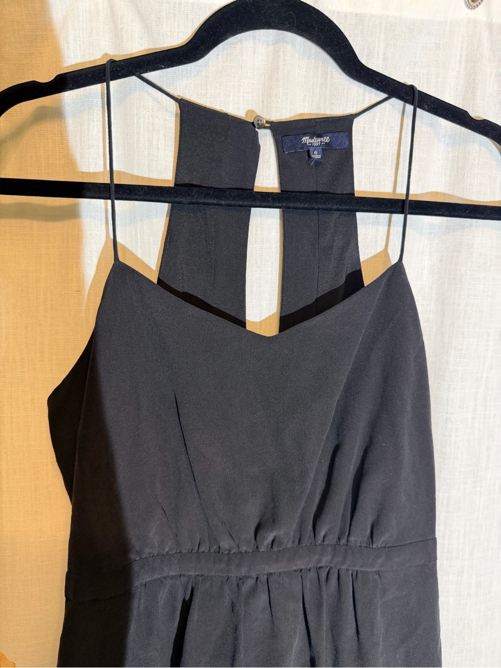 Madewell 100% Silk Black Dress – Size 0 - Picture 5 of 12